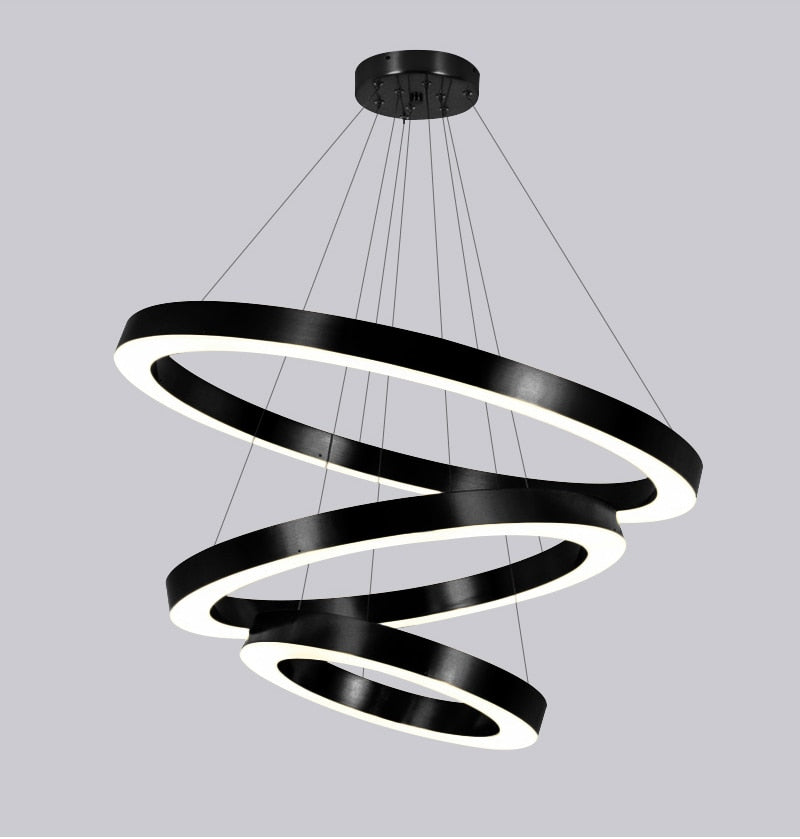 Ylk Bosque Black Ring Chandelier