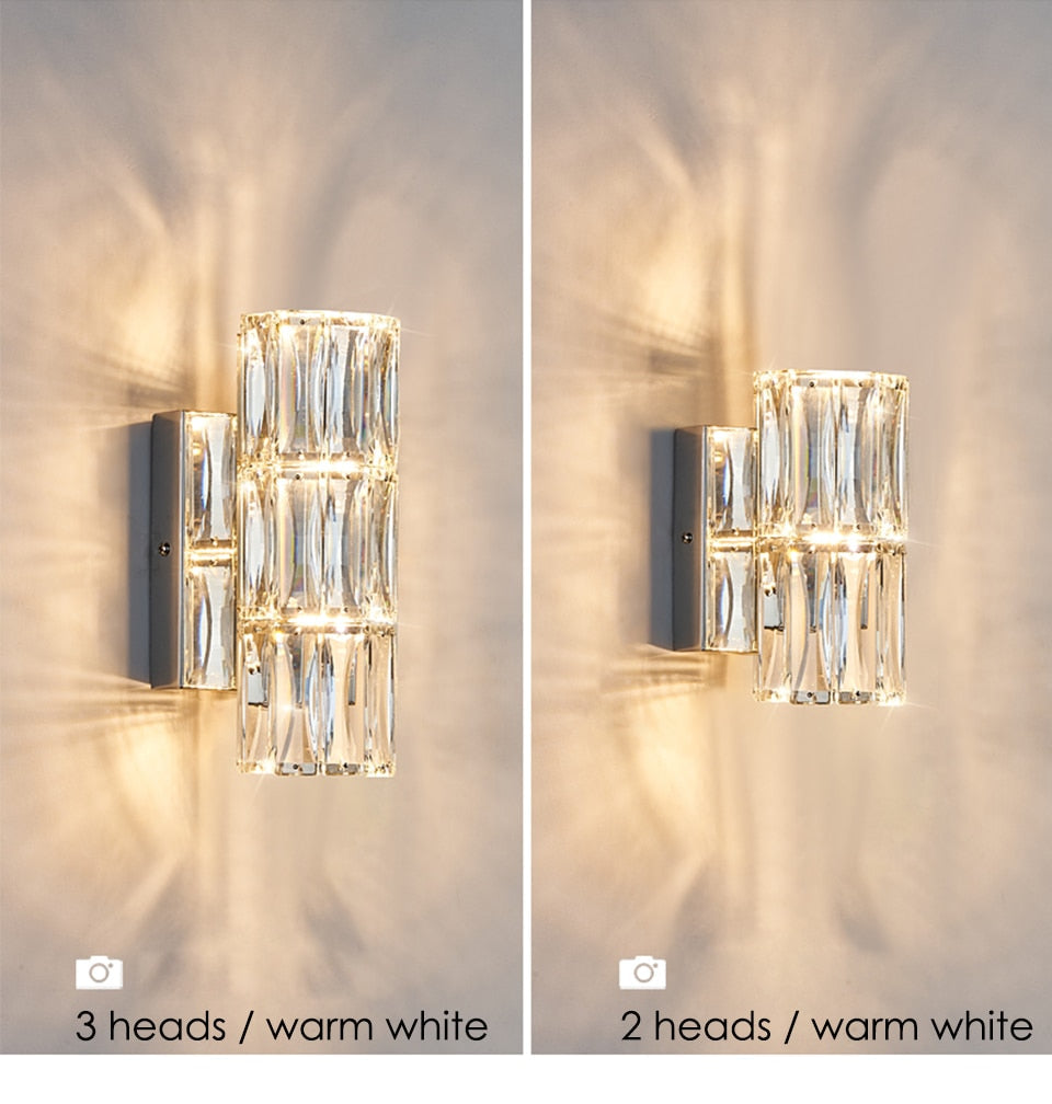 IIS Modern Wall Lamp Interior Lighting Silver Finish G4 Wall Fixture