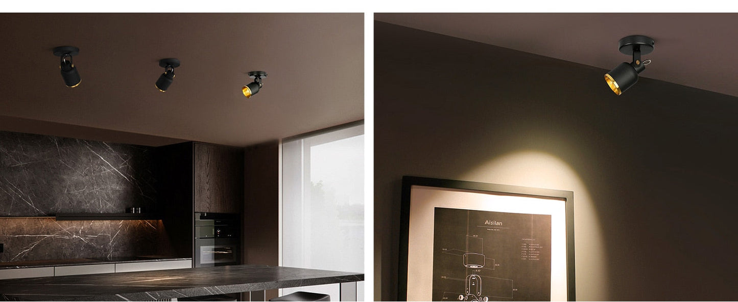 AiS Camiro - LED Surface Mounted Ceiling Nordic Spotlight Adjustable 60 degrees