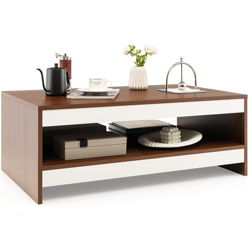 Birger - Wood Coffee Table with Storage