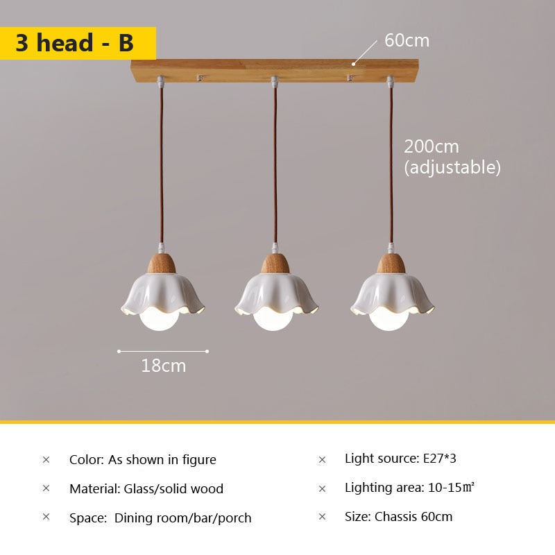 Wad Nordic Glass Pendant Lamp