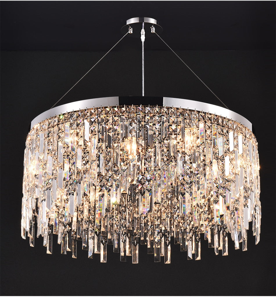 Ylk Violet Crystal Chandelier Decor