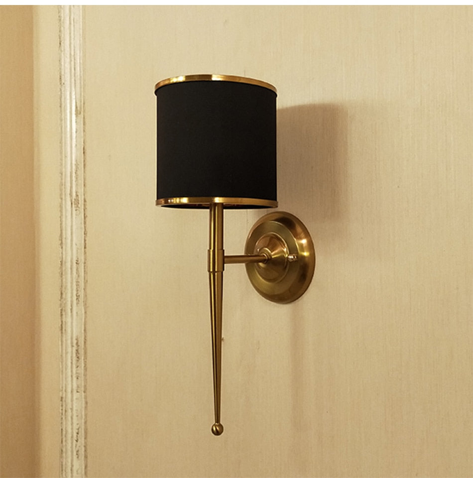 Ylk Axton Modern Black Wall Sconce