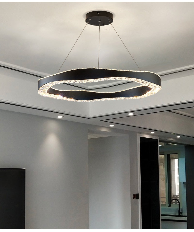 Ylk Modern Crystal Chandelier Fixture