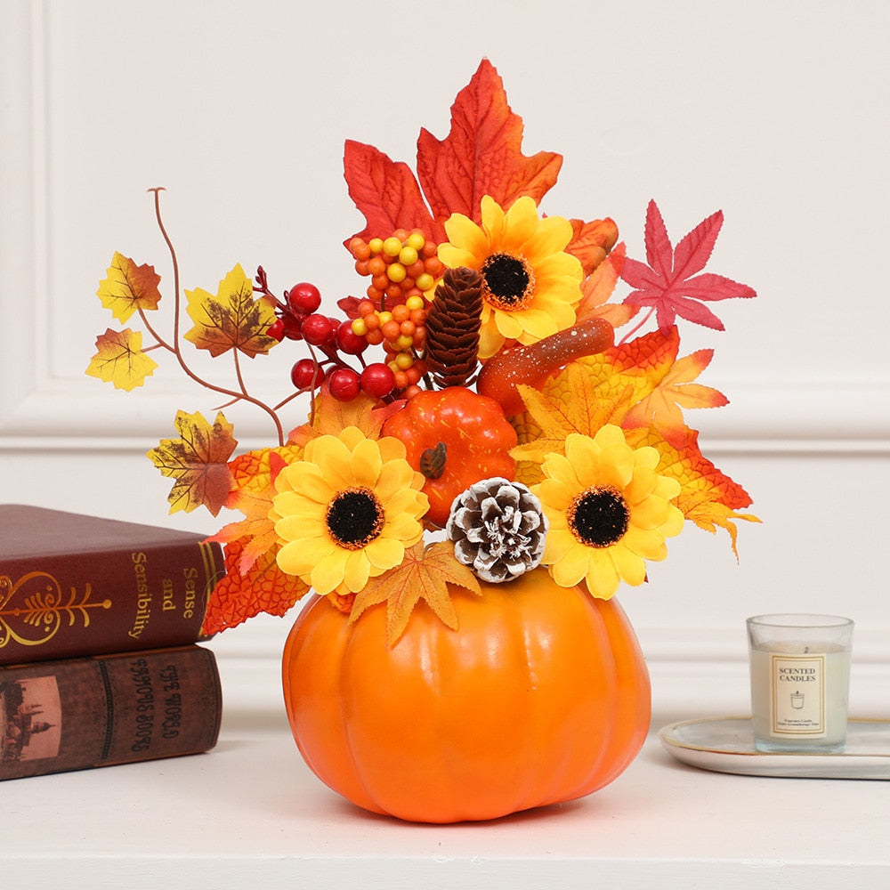 Hakon - Artificial Pumpkin Sunflower Ornament Fall Decor Sale Bedroom Decor Fall Home Decor Fall Decor 2023