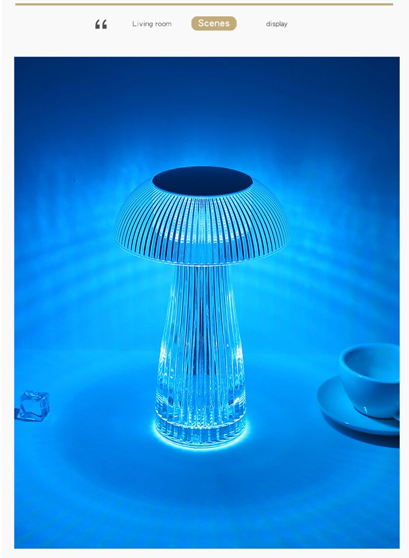 BAN Jellyfish lampshade LED night light table lamp