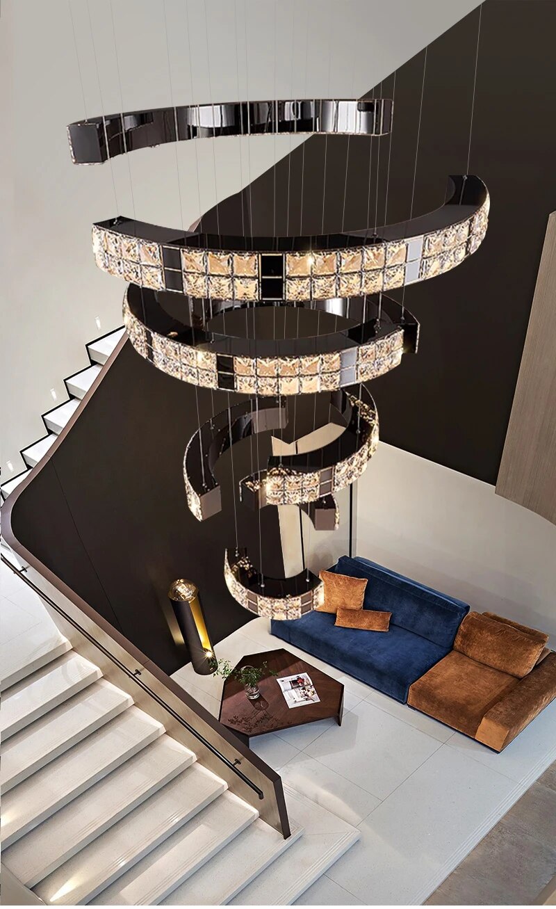 Ylk Memen Luxury Staircase Chandelier