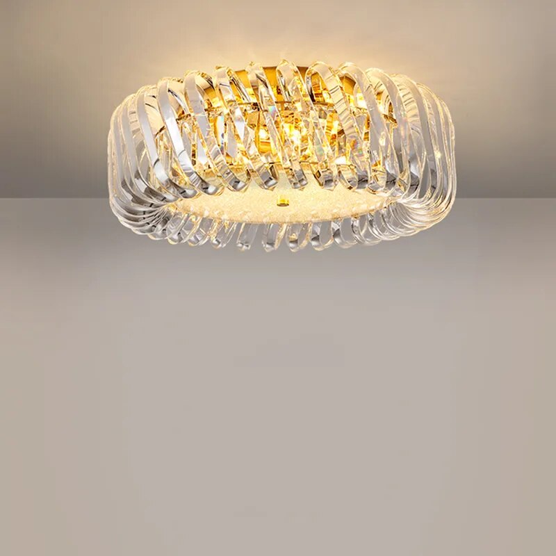 Kolia Art Deco Crystal Glass LED Dimmable Ceiling Chandelier