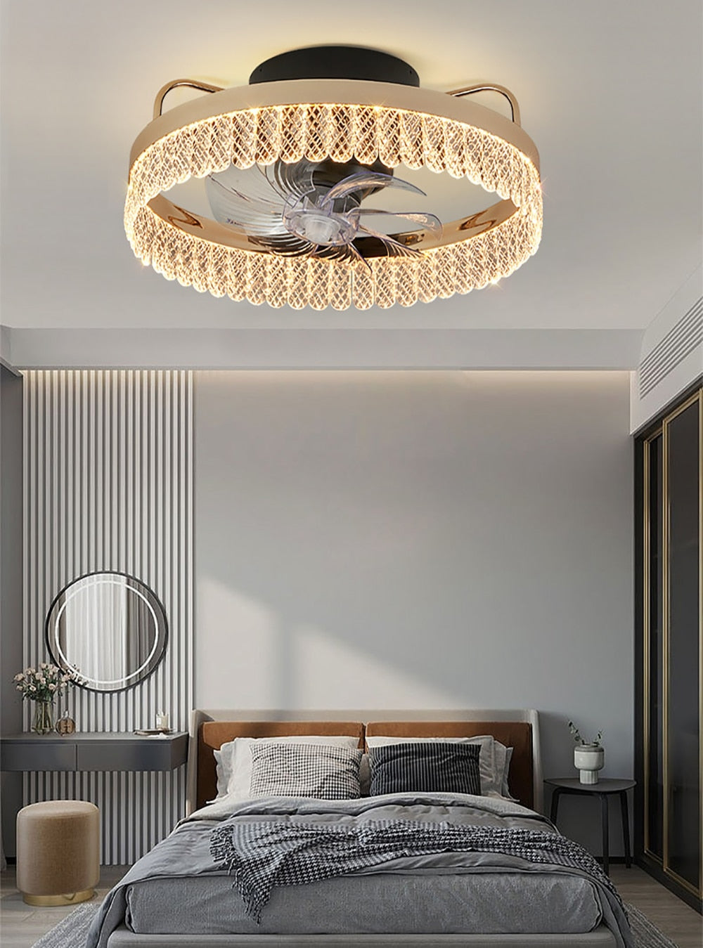 Privet 2023 Crystal Ceiling Fan