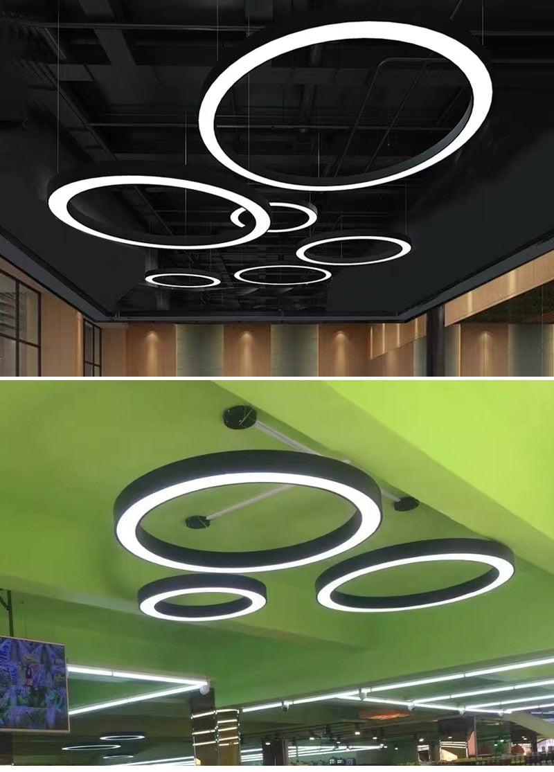 Ylk Bosque Black Ring Chandelier