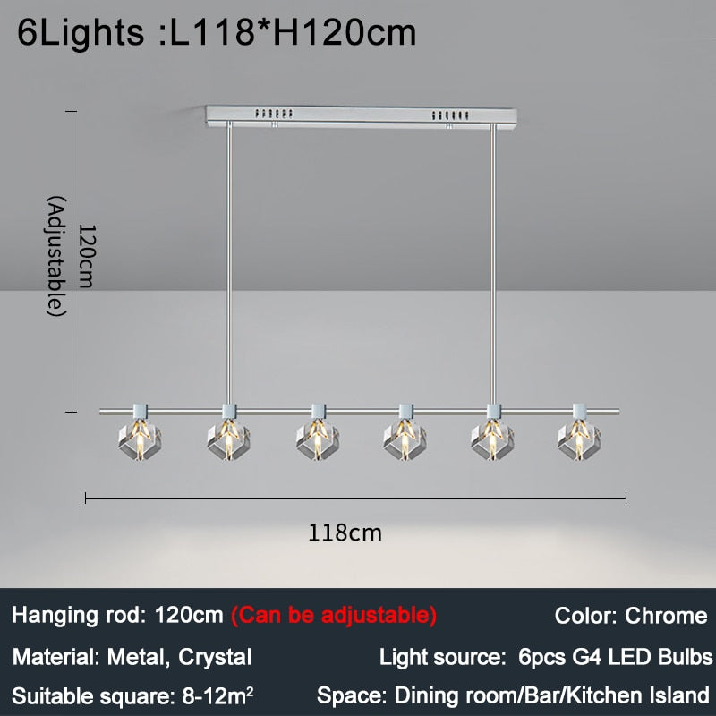 Ylk Waverly Modern Crystal Pendant