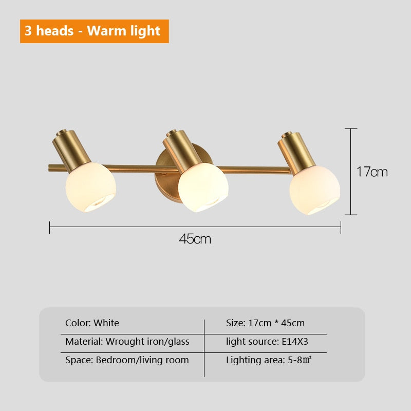 Wad Copper Industrial Wall Lamp