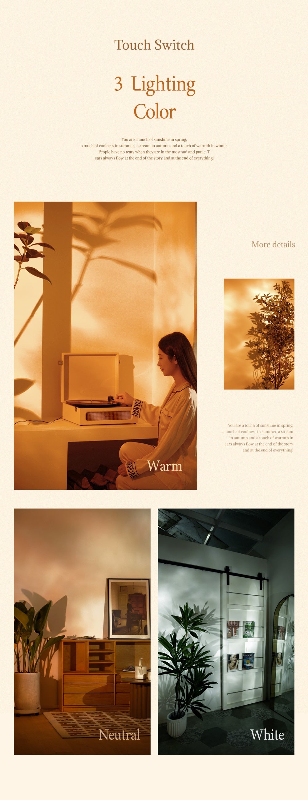 Pq Rotating Water Ripple Night Light