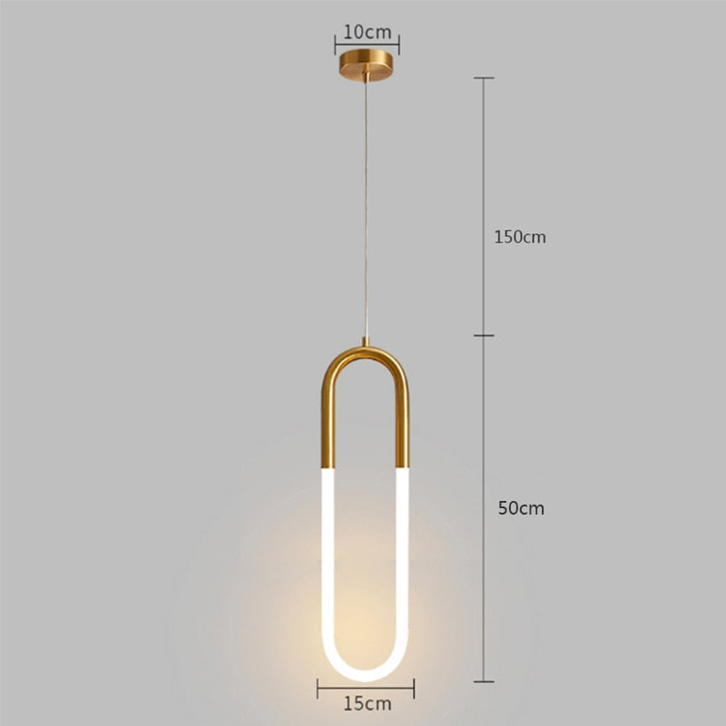 Oud Vitt Minimalist Gold Pendant Light