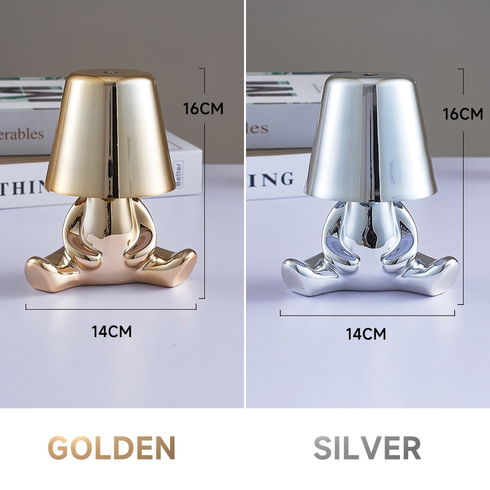 PQ Golden/Silver Statuette LED Aluminum