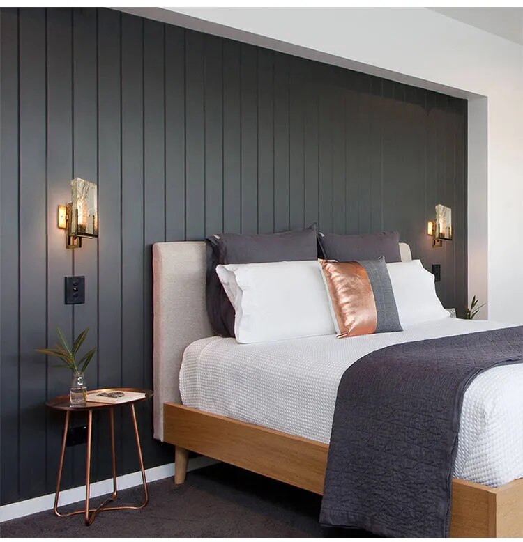 Vintage Bedroom Bedside Wall Lamp Luxury