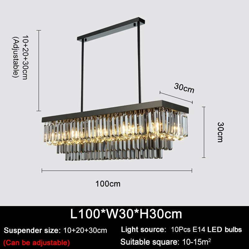 Ylk Willow Modern Crystal Chandelier