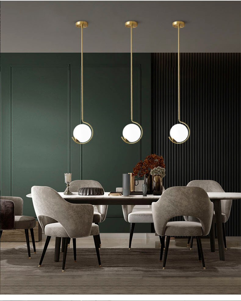 DAR Hafle - Glass Ball Modern LED Pendant Light