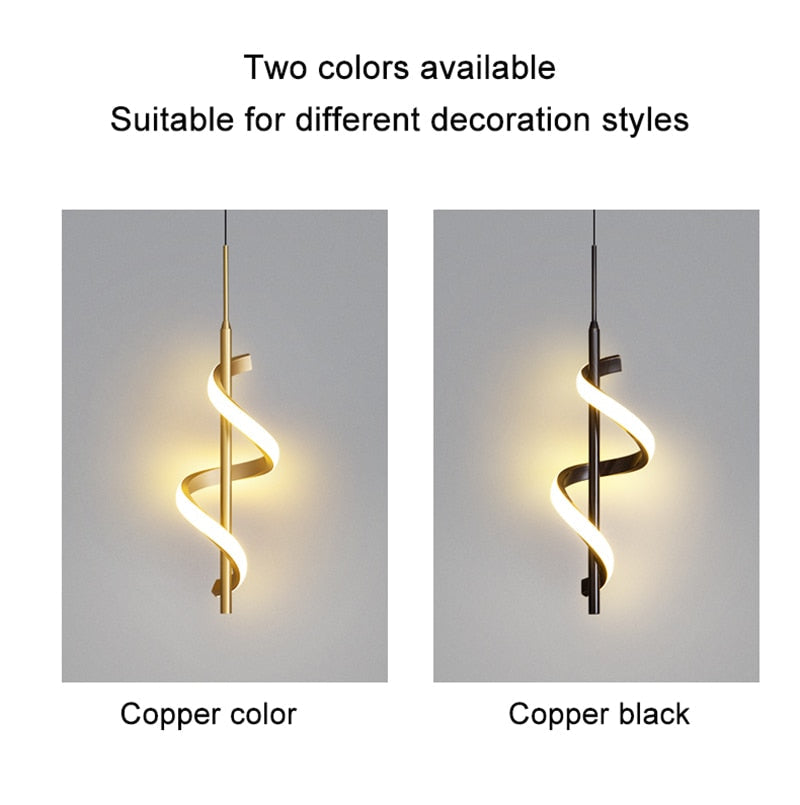 LYF Wall/Pendant The Spiral Lustre LED Light