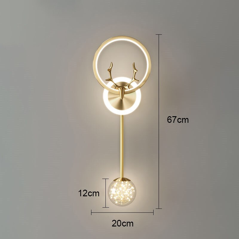 BAN Antler Nordic LED Modern Light Luxury Wall Lamp