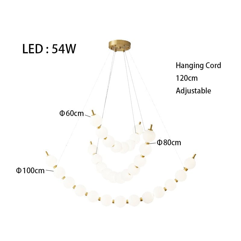 Mak Modern White Ball Pendant Light