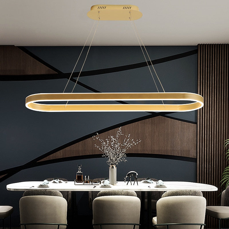 Ylk Oval Design Modern Chandelier