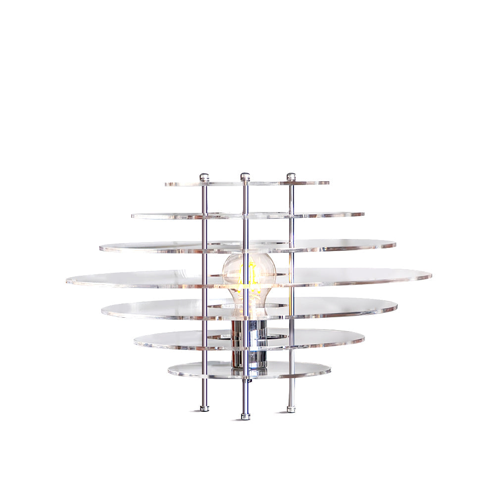 Saturn Chrome Table Lamp