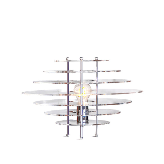 Saturn Chrome Table Lamp