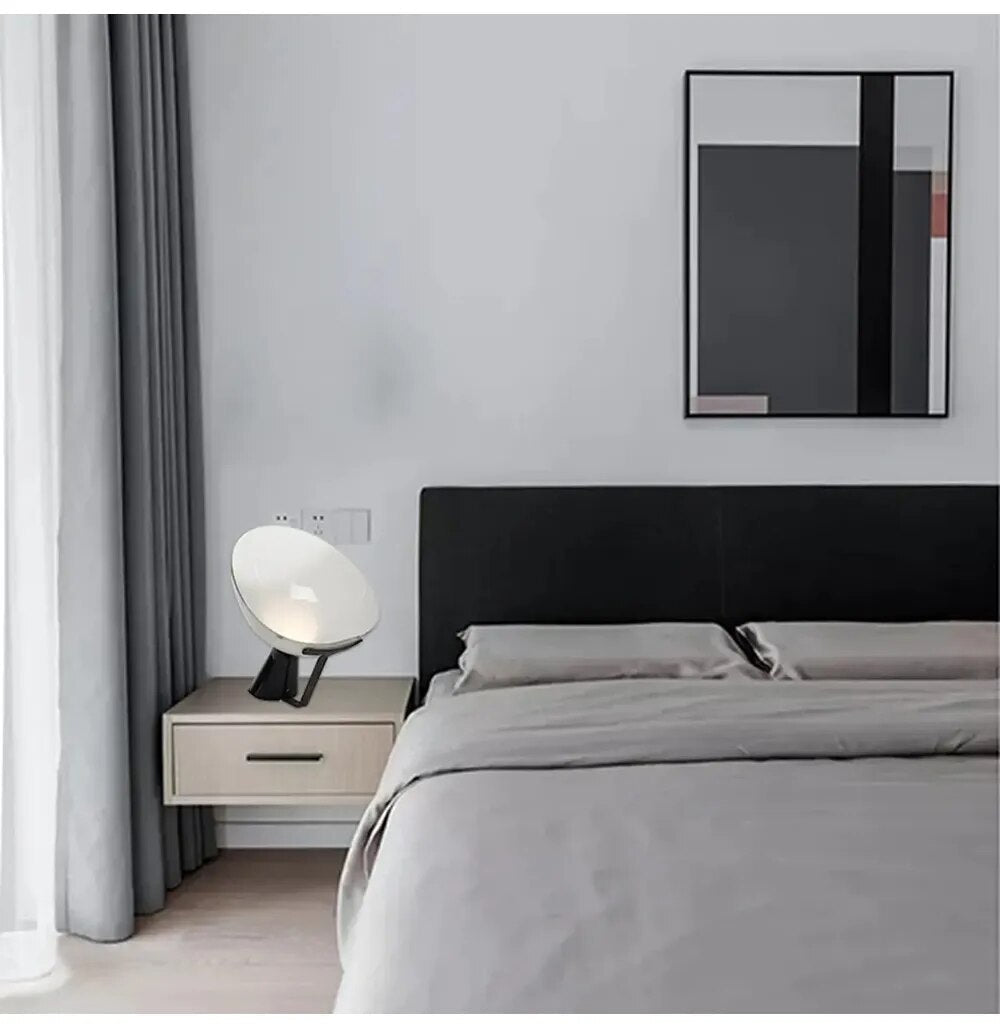 Artistic Modern LED Table Lamps Minimalist Night Lampare Black