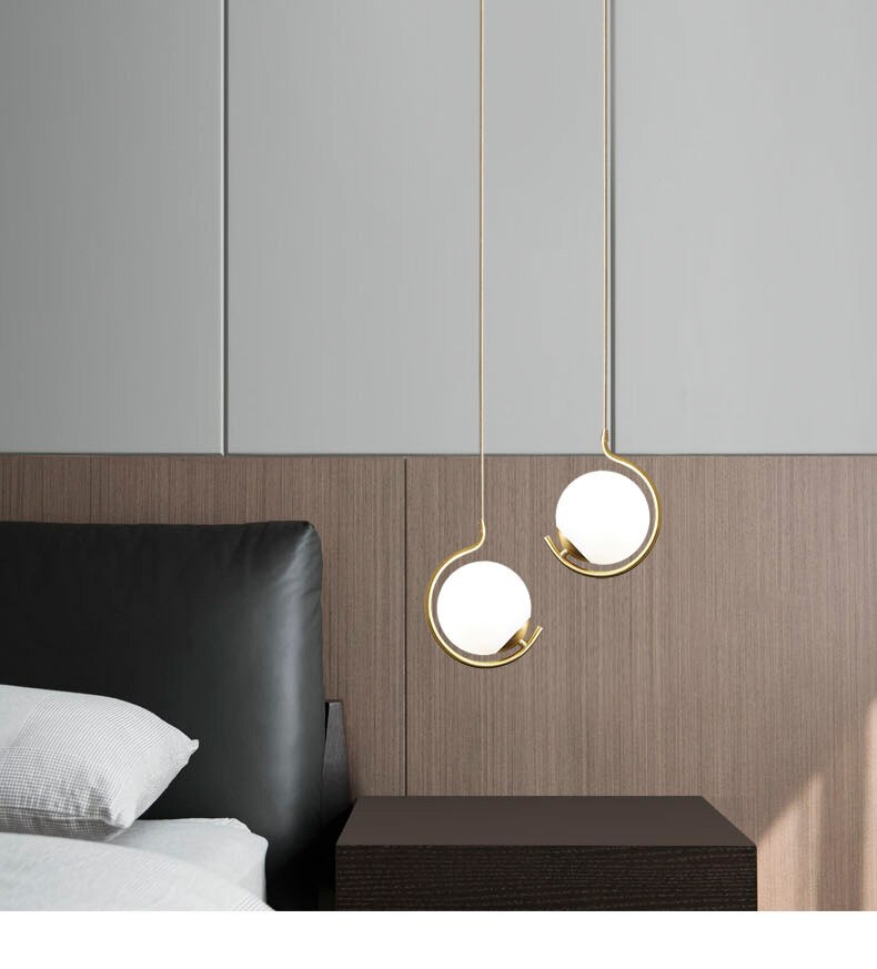 DAR Hafle - Glass Ball Modern LED Pendant Light