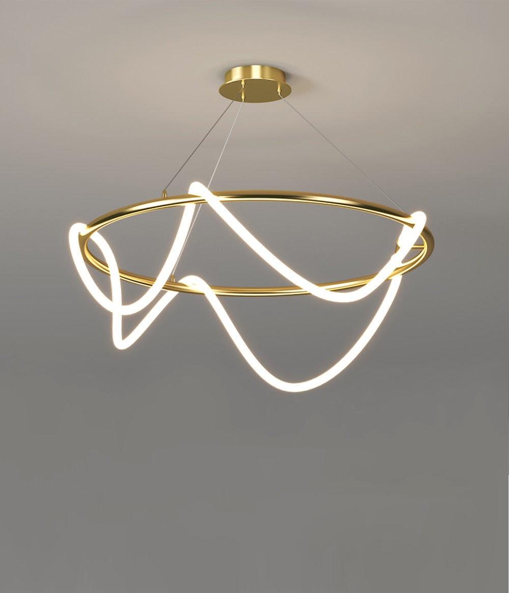 Kolia Wall/Pendant Chandelier LED Dimmable Black White Gold Chrome