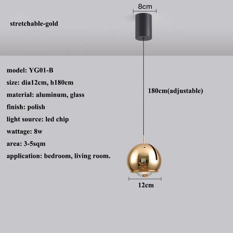 Tirila Modern Adjustable Angle Led Pendant Light