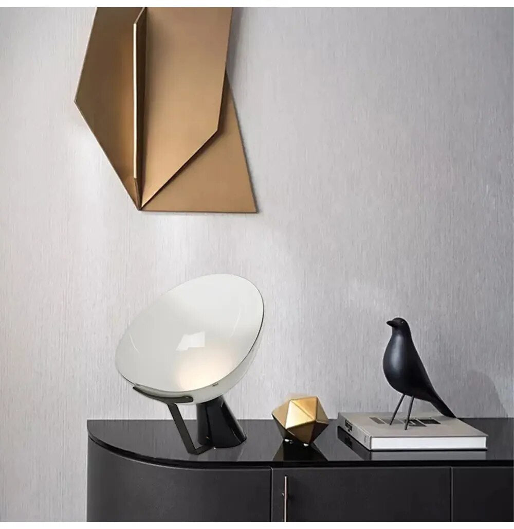 Artistic Modern LED Table Lamps Minimalist Night Lampare Black