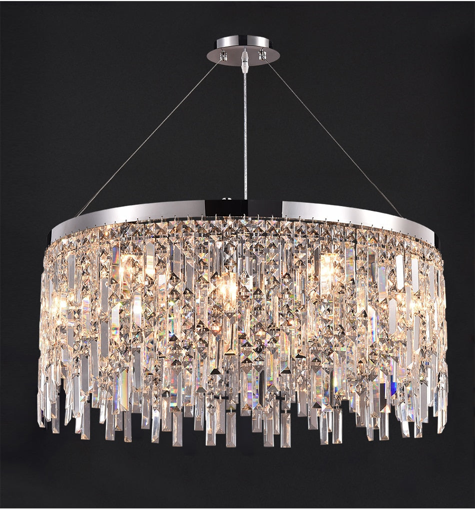 Ylk Violet Crystal Chandelier Decor