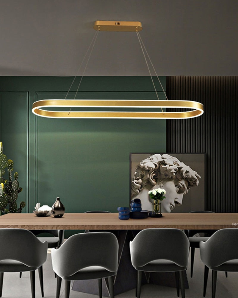 Ylk Oval Design Modern Chandelier