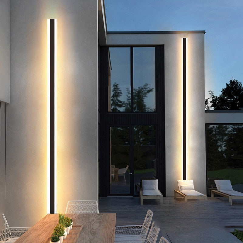 IIS Shuri - Modern Waterproof outdoor Long Strip LED wall lamp IP65 Aluminum