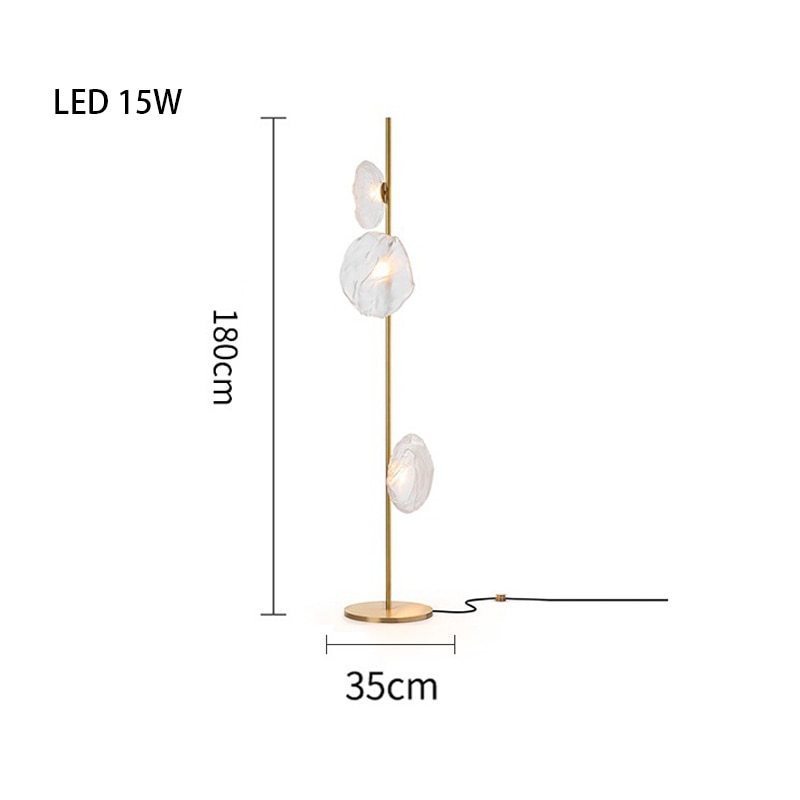 MAK Table/Floor/Stand Cloud Artistic Floor Lamps Glass LED Lighting Gray Nightlight