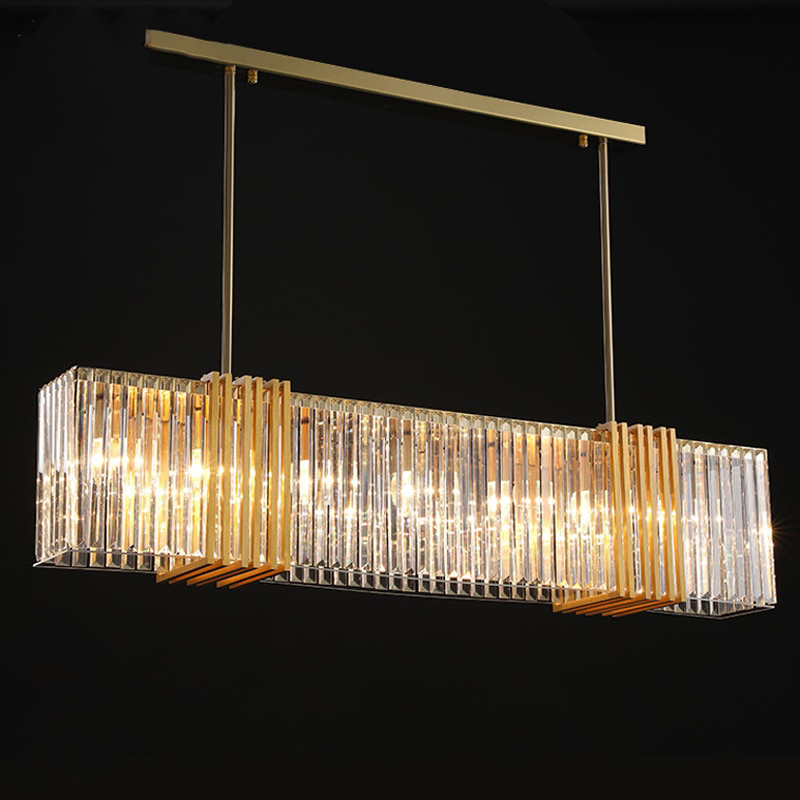 IIS Stainless Steel Hanging Pendant Light Crystal
