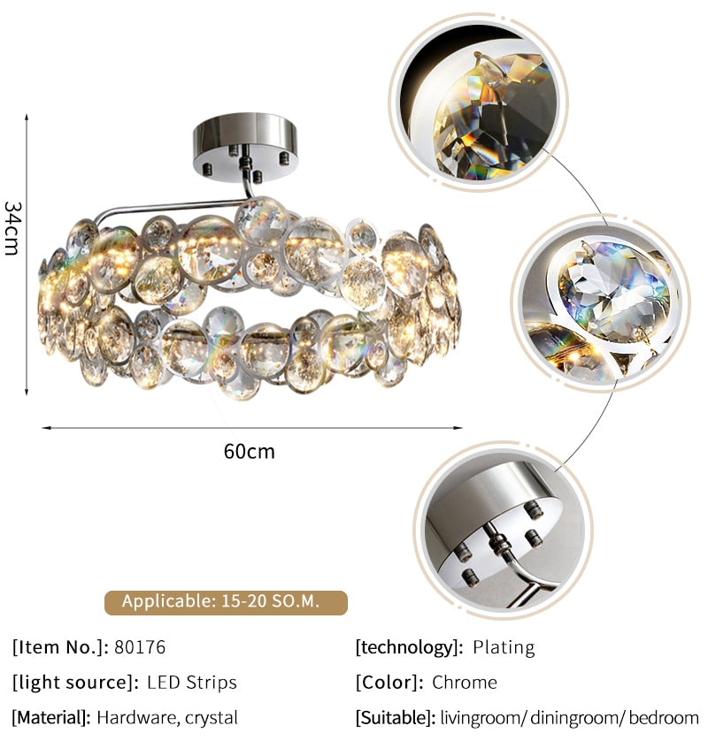 Ylk Tiberia Stylish Ceiling Chandelier