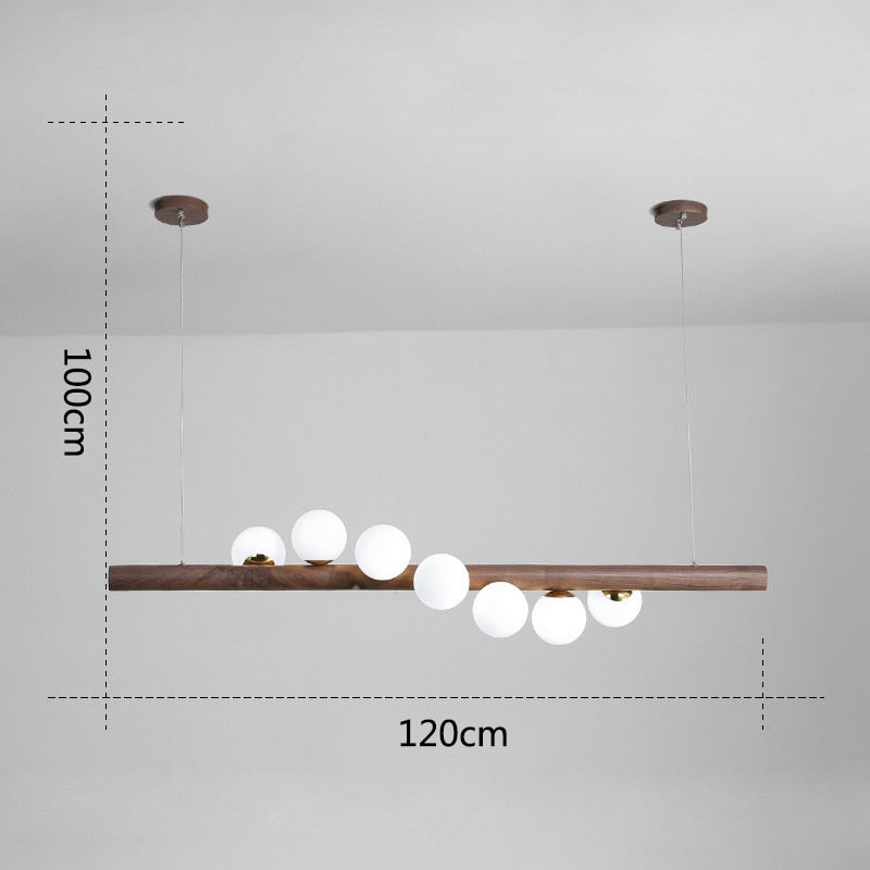 OUD Belphoebe Wood Modern Pendant Light Island Lighting