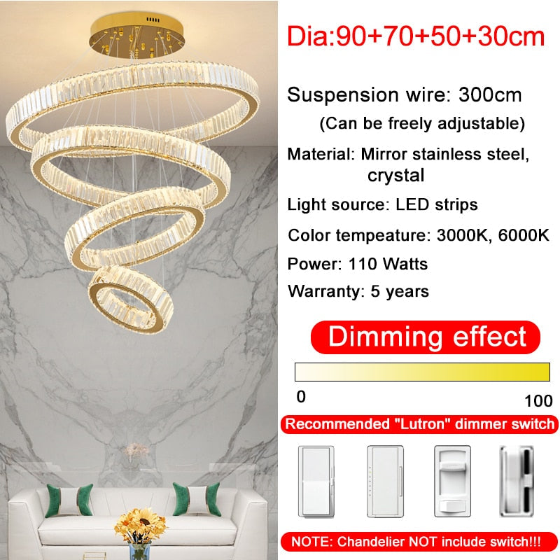 Ylk Ring LED Chandelier Fixture