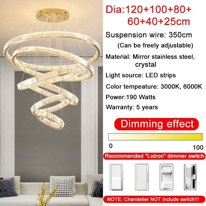 Ylk Ring LED Chandelier Fixture