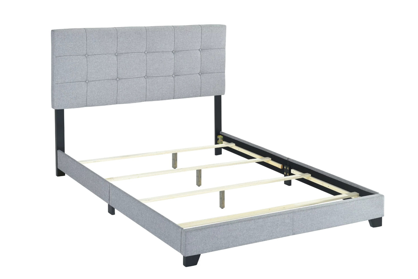 Ragnhild Gray Upholstered Bed Frame