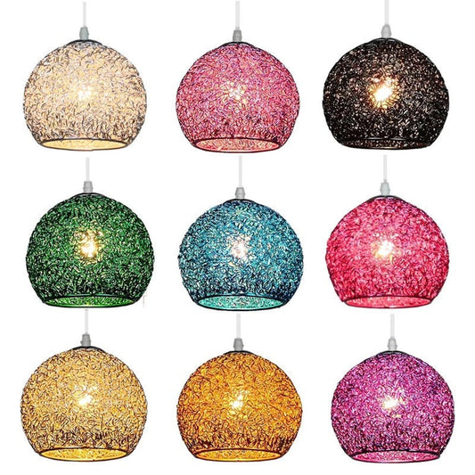HEN Aerin Spherical Aluminum Wire Pendant Lights Color Macaron Suspension Luminaire