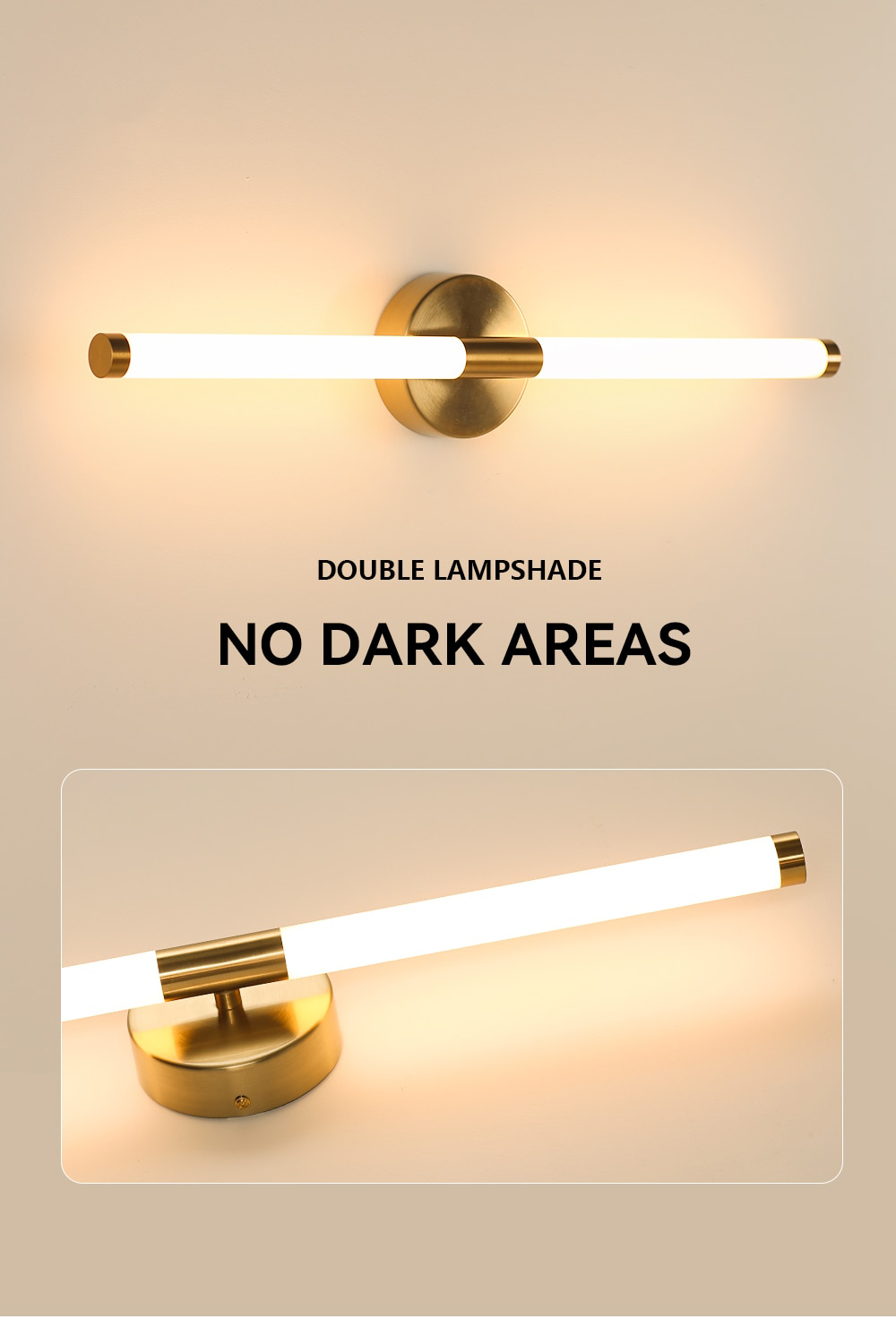 EB Long Wall Sconces Double Lampshade Up Down