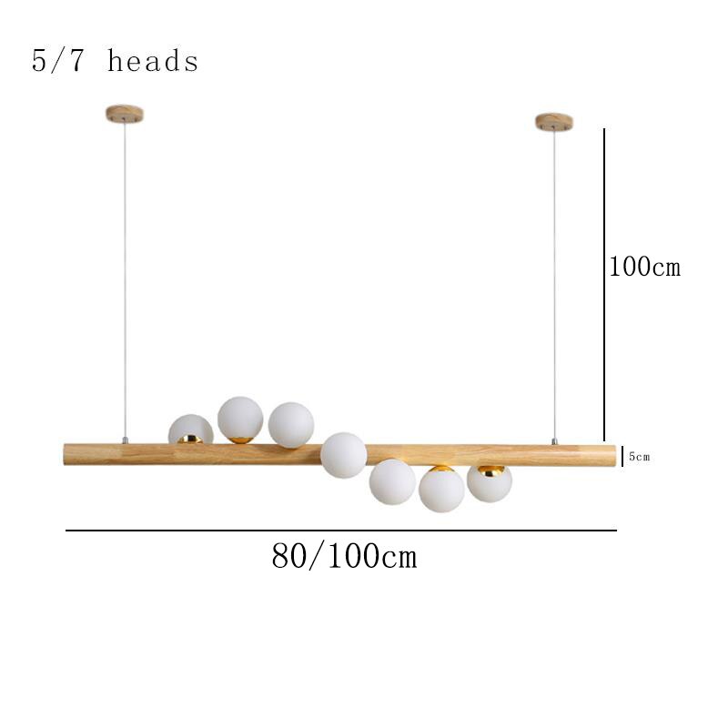 OUD Belphoebe Wood Modern Pendant Light Island Lighting