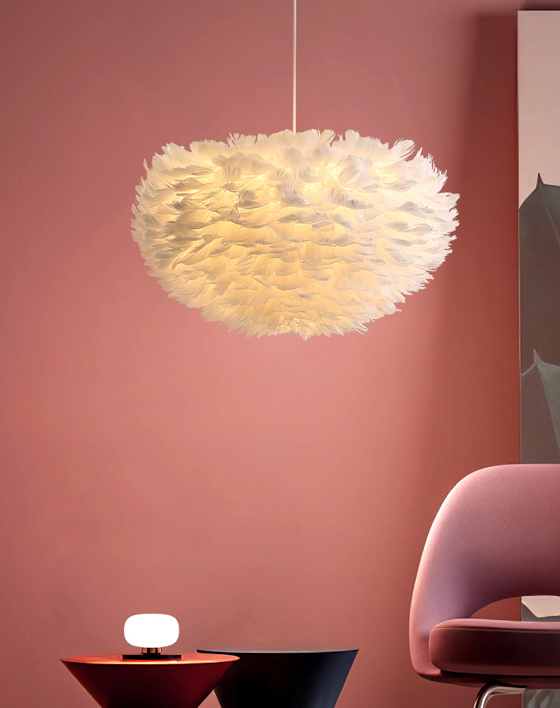 IIS Silki Feather Pendant Light Hanging Ceiling Light