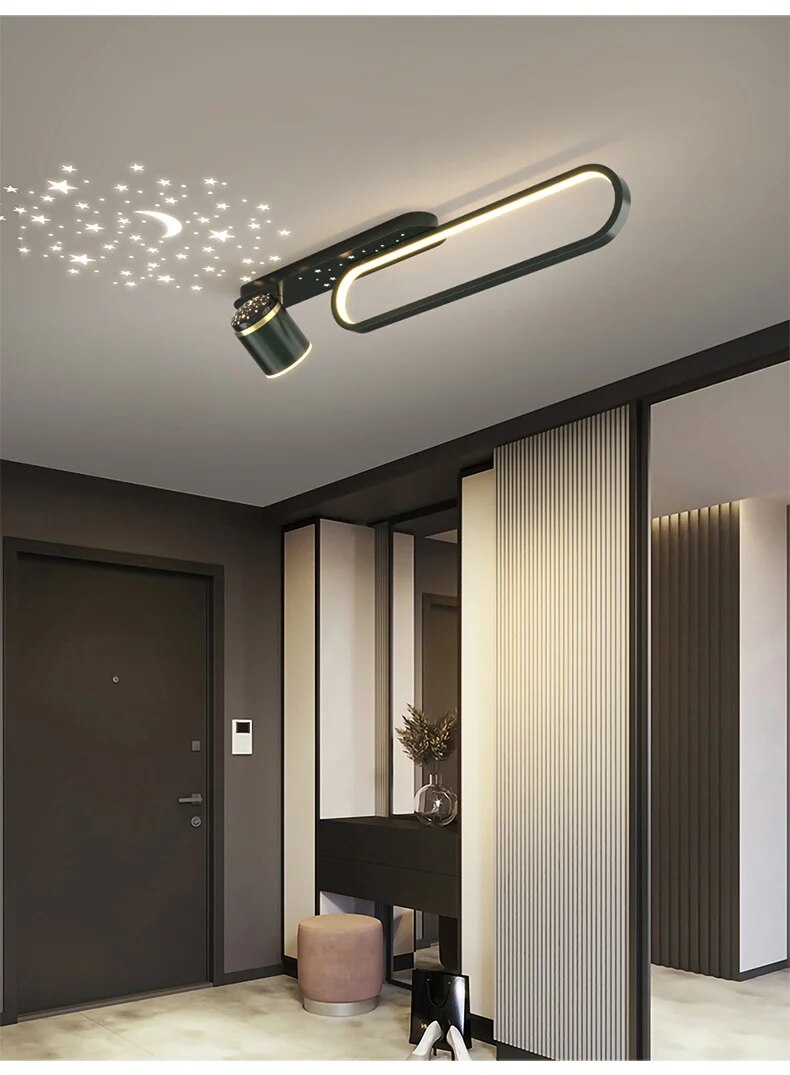 MAV Star Projection Modern Aisle Ceiling Lights with Spotlights