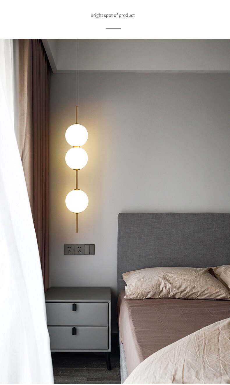 Adiella Pendant Lights Grape luster Glass Ball