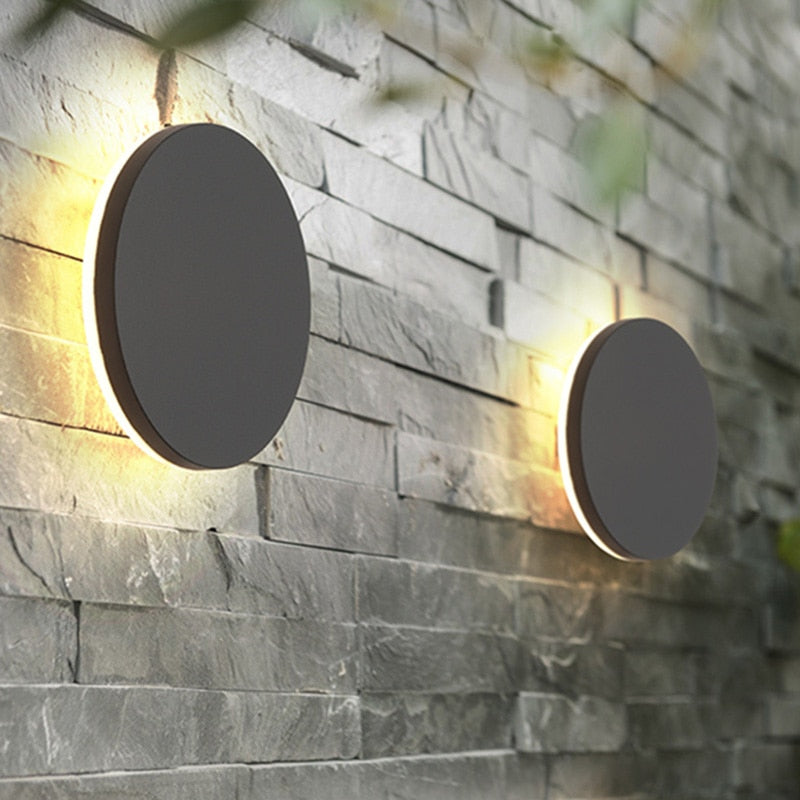 IIS Round/Square Modern IP65 Waterproof outdoor LED wall lamp